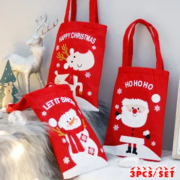 

Favors Candy bag Seasonal holidays Gift 3PCS /set Candy For Apple Tote