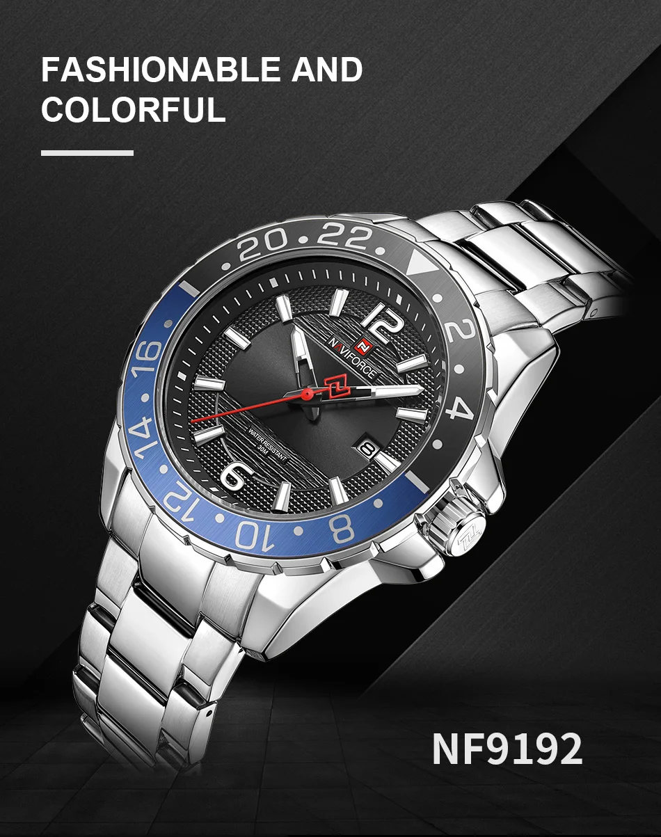 NAVIFORCE Luxury Brand Male Calendar Quartz Watch for Men Business Watches Luminous Military Waterproof Clock Relogio Masculino