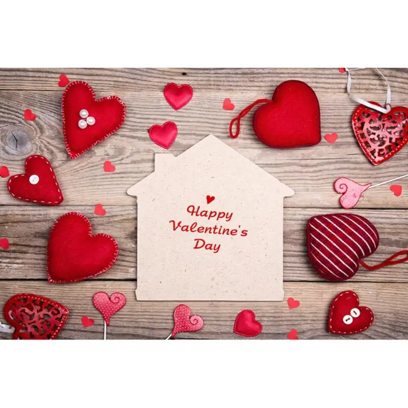 

Valentines Day Photography Background Cloth Hot Selling Durable Wood Board Studio Video Backdrop Stage Performance Decor