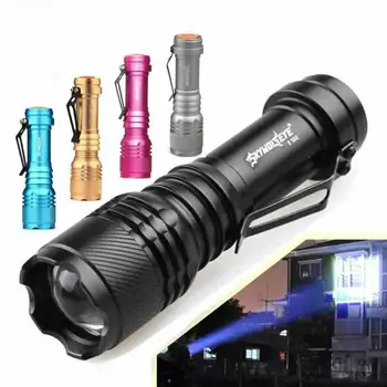 

Portable Camping Hiking Travel Aluminum Alloy Zoomable Mini LED Flashlight Torch