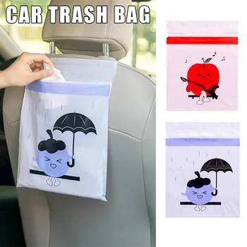 

2020 1/5 Pcs Car Garbage Bag Sticky Adhesive Automotive Waste Trash Storage for Seat Back CSL88