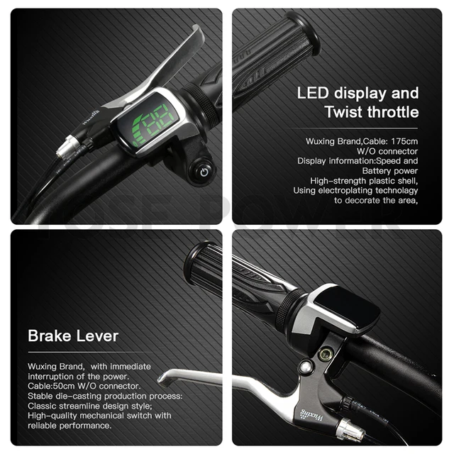 Varstrom E-Bike Umbausatz 36V 250W - Hinterradmotor Für 26-28 Zoll Räder