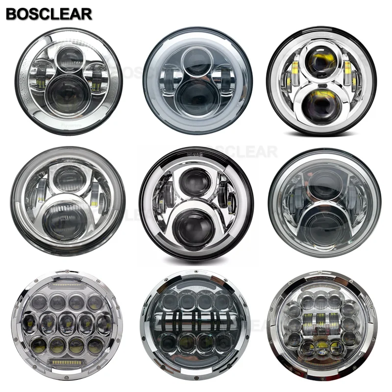 7-дюймовая круглая светодиодная фара Rubicon uaz4x4 Land Rover Hummer Suzuki Samurai Nissan ToyotaFJ Mazda Miata Ford