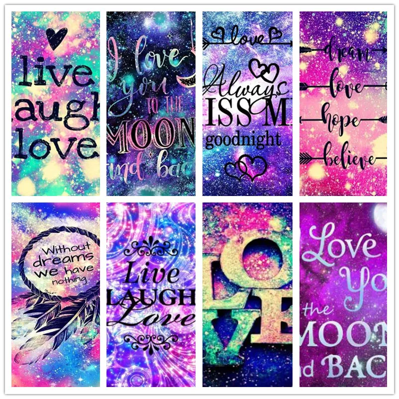 

Diy Diamond Painting Love Square Diamond Diamond Embroidered Letter Cross Stitch Mosaic Pattern Flower Home Decoration Gift