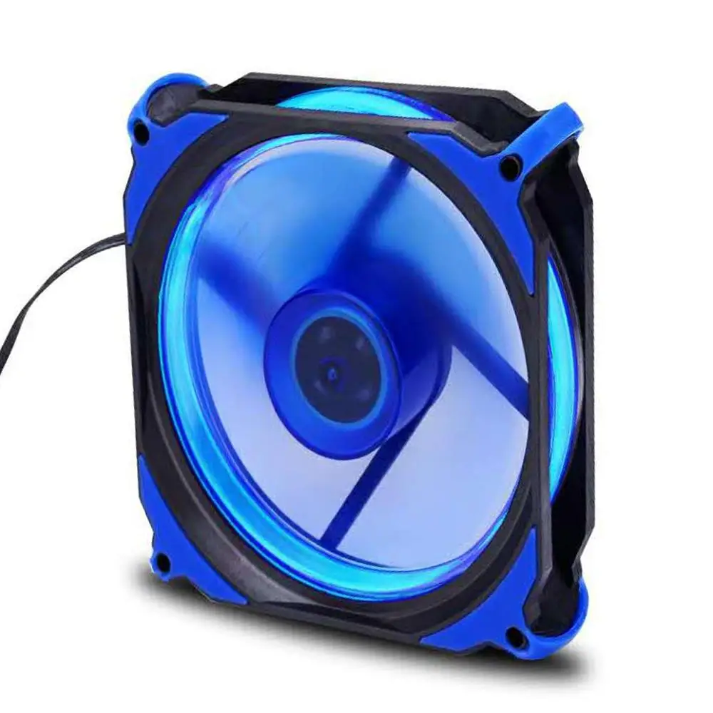 Blue Eclipse 120 мм 120x120x25 мм светодиодный охлаждающий кулер для настольного компьютера, чехол, вентилятор с низким уровнем шума, бесшумный вентилятор для настольных компьютеров - Цвет лезвия: Blue