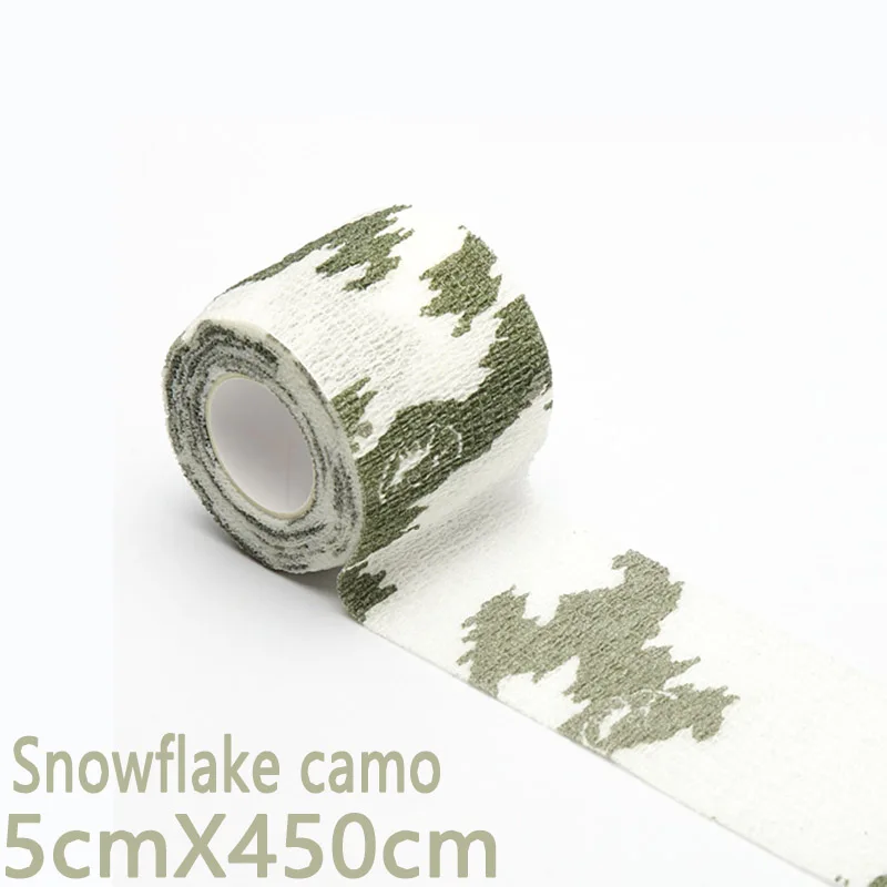 snowflake camo Восстановительная терапевтическая кинезиологическая лента для спорта для восстановления атлетической обвязки, фитнес-защита, облегчение мышц, боль, эластичный хлопок - Цвет: snowflake camo