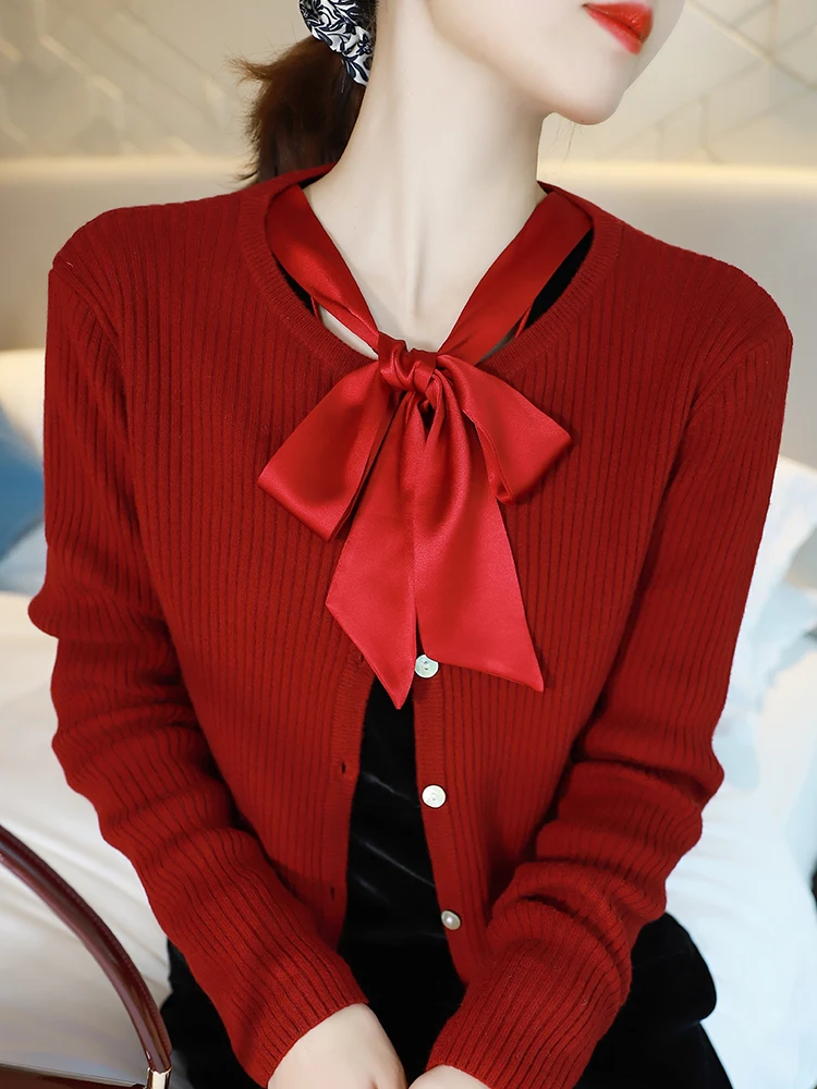 style Western 100% wool pure sweater round neck