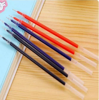 Novelty Stationery 50 Pcs Gel Pen Refill 0.5mm Black Blue Ink Refill For Roller Ball Pens School Office Suppliers