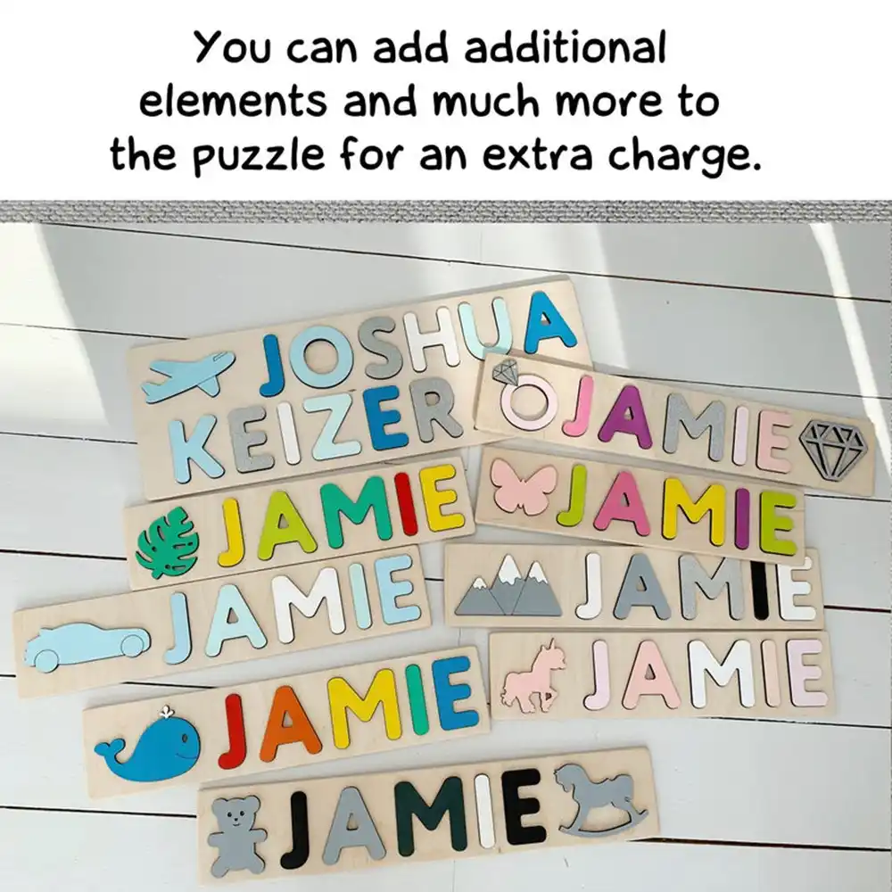 wooden name puzzle for toddlers