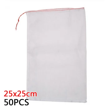 

50pcs Nylon Mesh Net Bag Outdoor Garden Plants Net Bags Fruit Insect Proof Agriculture Vegetable Protection Covers