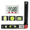 230mm 4in1 digital protractor angle ruler spirit level universal level ruler woodworking angle 360 degree angle protractor 2