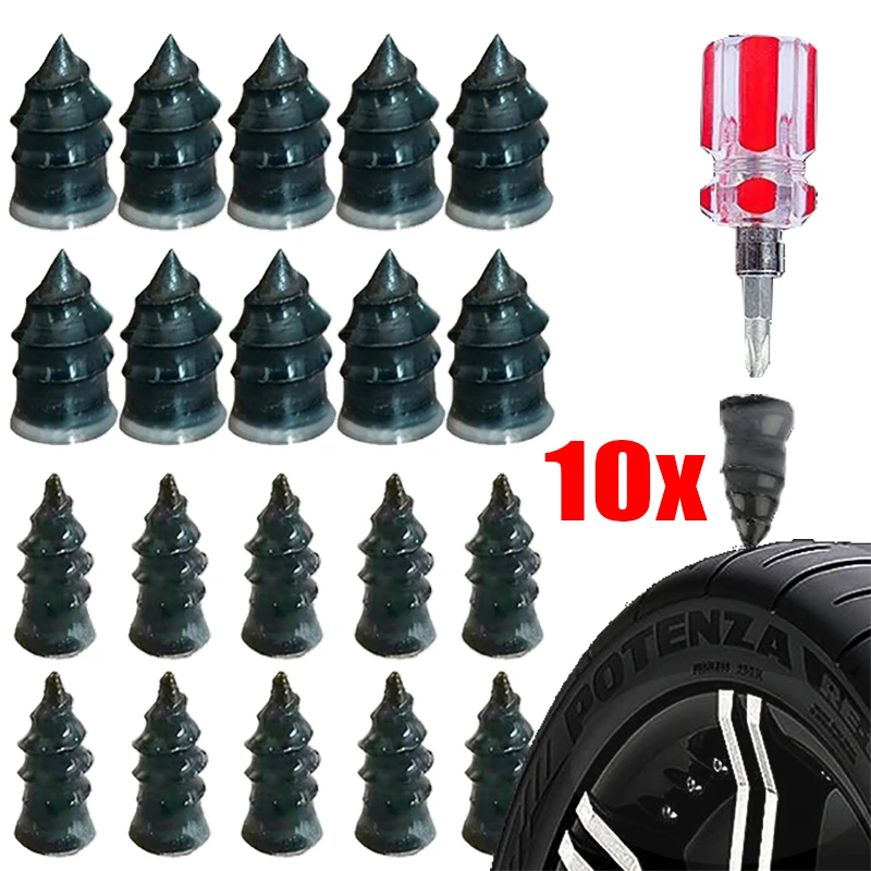 10pcs Vacuum Tyre Repair Nails For Car Trucks Motorcycle Scooter Bike