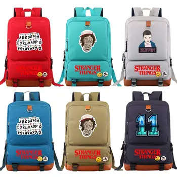 

New Weird Stranger Things Demogorgon Boy Girl Book School bag Women Bagpack Teenagers Schoolbags Men Student Patchwork Backpack
