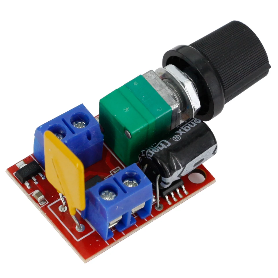 5 Pezzi Mini 5A 90W PWM 12V DC Modulo Regolatore Di Veloc&agrave; Del