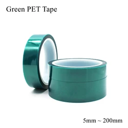 Green PET Film Tape Heat Resistant High Temperature Masking Shielding PCB Solder Plating SMT Plating Insulation Protection