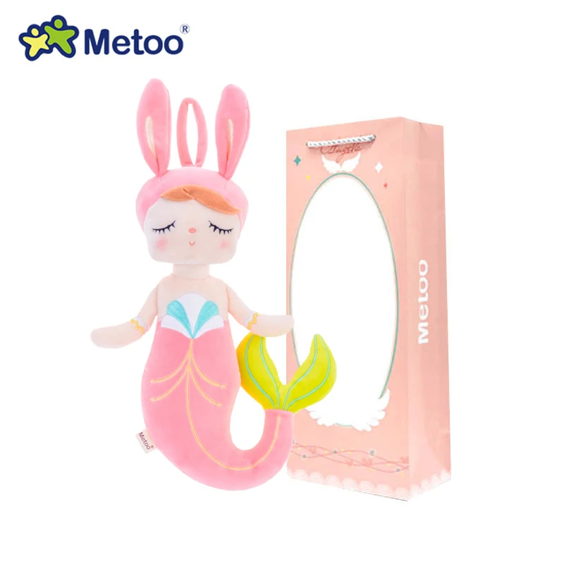 【New Boxes】 кукла Metoo Плюшевые игрушки для девочек детские милые каваи Русалка мягкий мультфильм чучело животное для детей Рождественский подарок на день рождения - Цвет: 1624-1