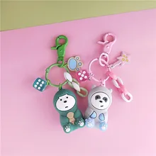 AirPods Мультфильм защитный Чехол висячие украшения мягкий Silcone Статуэтка из ПВХ Papillon милый брелок из эпоксидной смолы милый