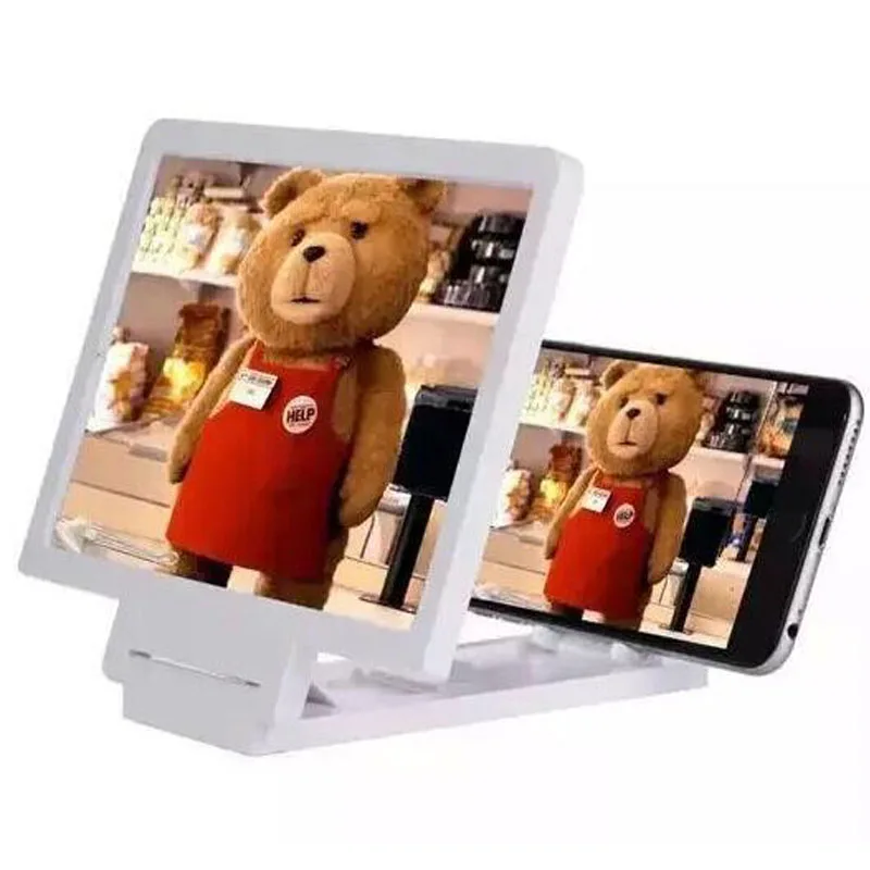 

3D Mobile Phone Screen Amplifier HD-Magnifying Glass Radiation Video Magnifying Glass Lazy Mobile Phone Universal Bracket