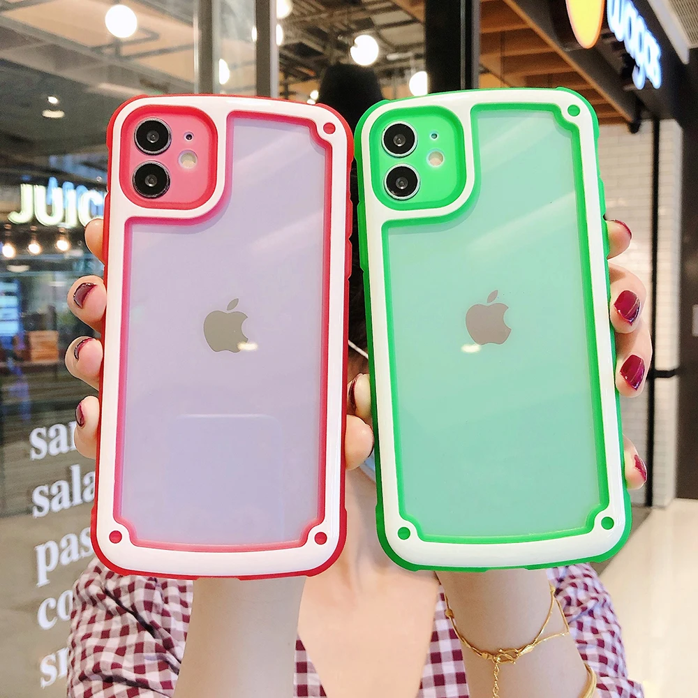 Чехол для телефона флуоресцентный цветной чехол iphone 11 Pro Max XR X XS 6 6s 8 7 Plus Роскошный