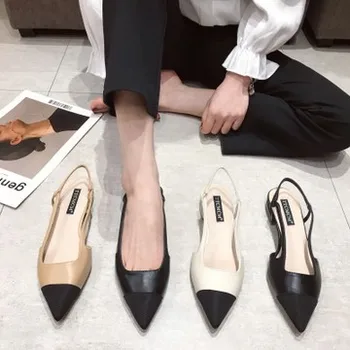 

Closed Toe Sandals Comfort Shoes For Women 2020 Women's Summer Heels All-Match Comfort Block Sale Ladies Flat Female 2020