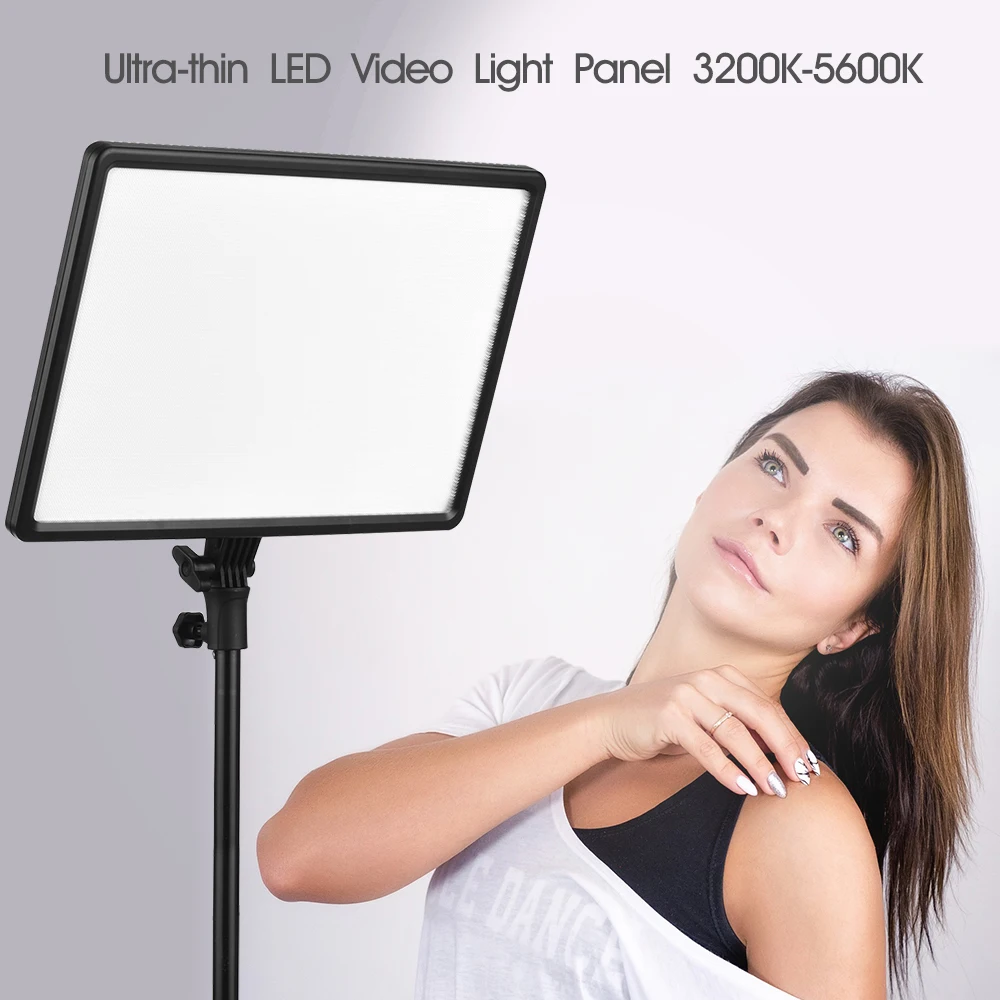Светодиодный видео selfie Light Панель студийный фон для фотосъемки с лампа 3200 K-5600 K двухцветная Регулируемая Яркость 50 Вт светодиодный Дисплей для Youtube