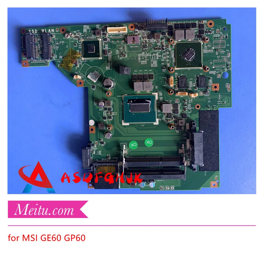Оригинальный MS-16GH1 REV 1 0 для MSI GE60 GP60 материнская плата портативного компьютера с I5