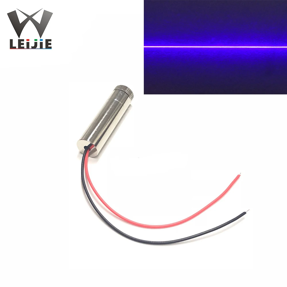Line Focusable 450nm 100mW 12*45mm 3.7V-5V Pure Blue Adjustable Laser Module 12mm LED LD Module