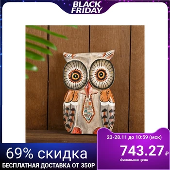 

Panel "owl with a tie" tree 14 х2х20 cm 4575530
