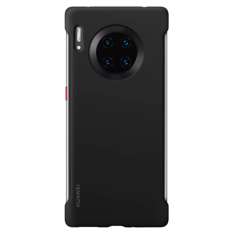 Silicone Black Тема для путешествий от huawei mate 30 Pro 5G чехол оригинальная официальная коробка mate 30 Pro силиконовый кожаный чехол LIO-N29/TAS-L09 - Цвет: Silicone Black
