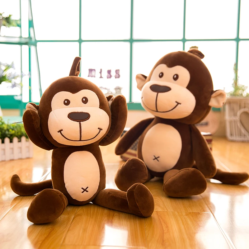 1pc 75CM Cute Large Hanging Hook and Loop Hand Monkey Plush Toys