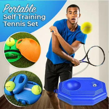 

2020 Tennis Supplies Tennis Training Aids Ball Trainer Self-study Baseboard Player Practice Tool Supply With Elastic Rope Base
