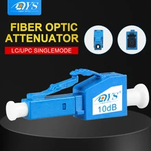 10pcs LC/UPC Single Mode Male-Female Plug-in fixed Fiber Optic Attenuator plastic FTTH Fiber Attenuator Adapter