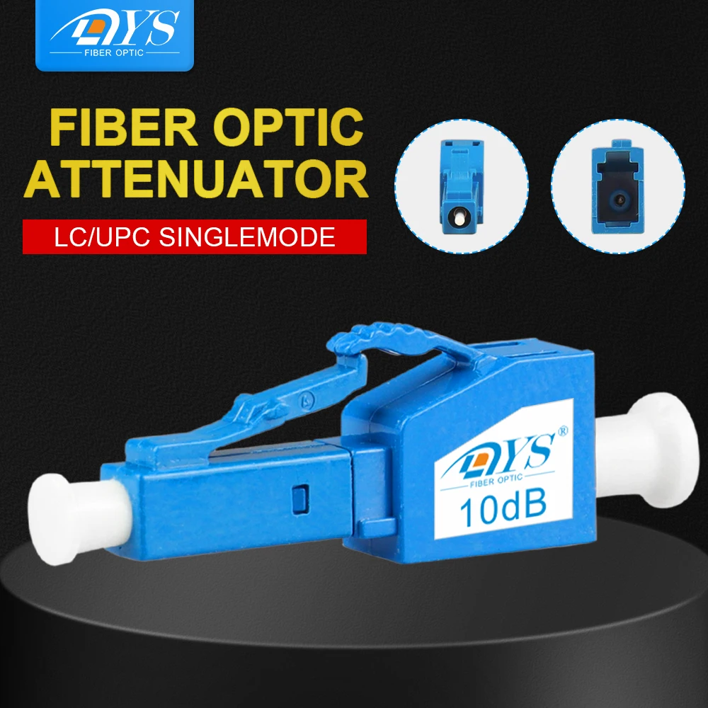 

LC UPC Fiber Optic Attenuator Plug-In Connector Single-Mode Fixed Female to Male Fiber Optical Network Attenuator Adapter