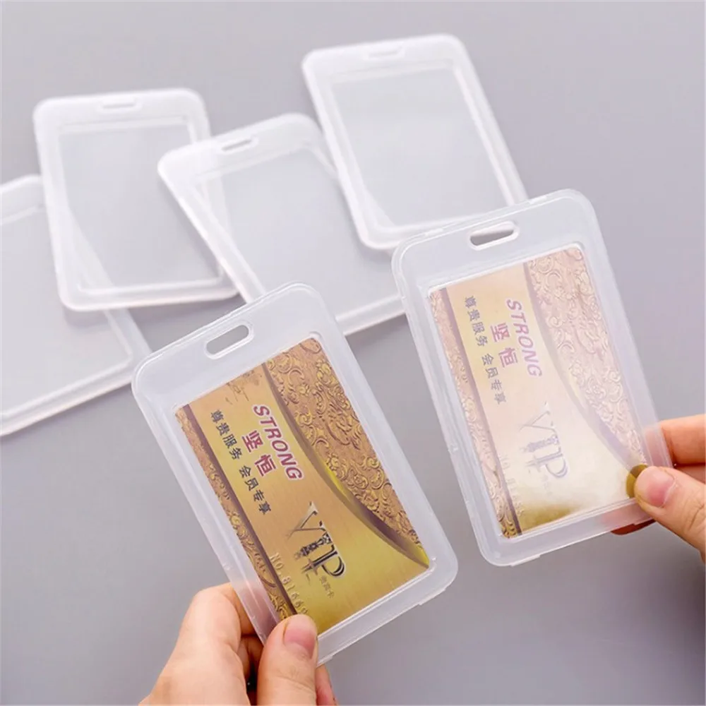 

1pc Transparent Card Cover Women Men Student Bus Card Holder Case Waterproof Business Credit Cards Bank Id Card Sleeve Protect