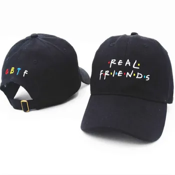 

REAL FRIENDS baseball cap hip hop embroidery men dad hat casual women the rapper cap sports k pop snapback hat men hiphop bone