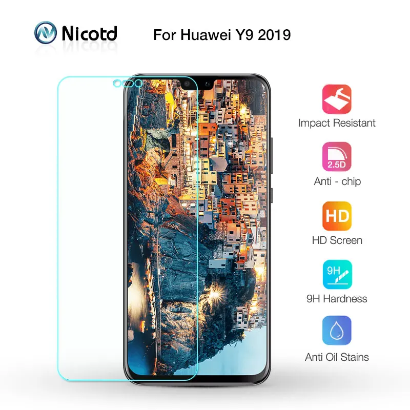 Сохра нение... Экран защитная пленка 9H для huawei Y3 Y5 Y6 Y7 2017 Prime Y9 2018 закаленное Стекло