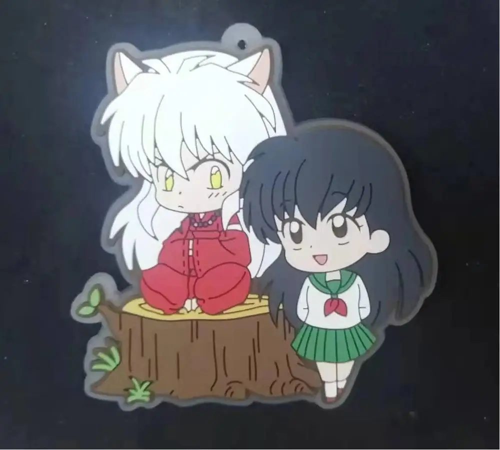 Новое поступление Inuyasha/Ranma 1/2/Urusei Yatsura оригинальная японская аниме фигурка резиновая подвеска на мобильный телефон брелок ремешок - Цвет: 3