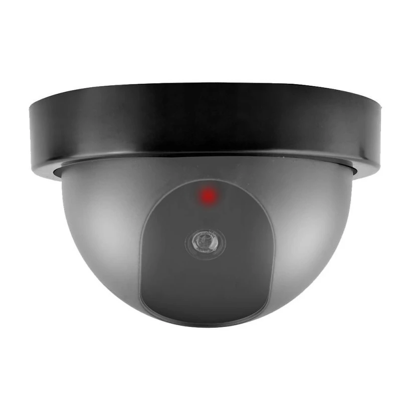 

10pcs Simulation Camera Monitoring Fake Hemisphere Monitoring Camera With Lights Fake Home Security Surveillance Camera
