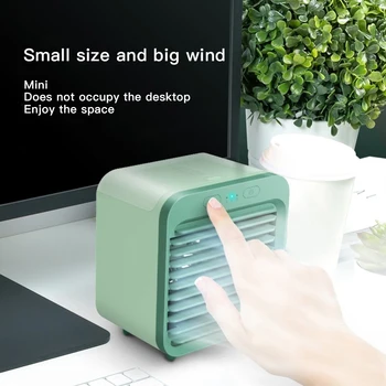 

New Hot Mini Portable Air Conditioner Multi-Function Humidifier Purifier USB Desktop Air Cooler Fan With Water Tank Home 5V