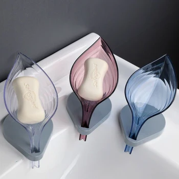 

Bathroom Decor Leaf Shape Soap Holder Soap Box Drainage Storage Holder Kitchen Soap Storage Drying Rack Bathroom Supplies