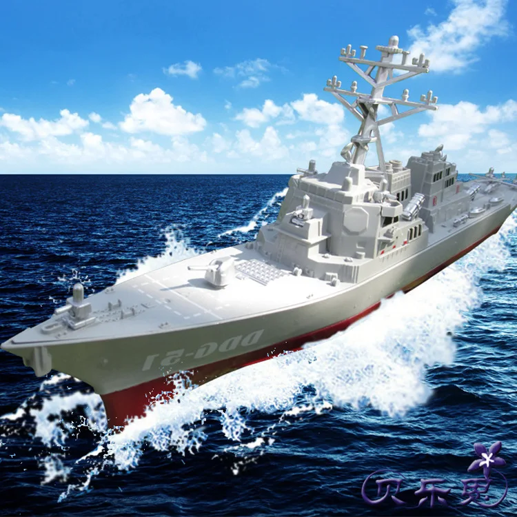 Готовая модель эсминца, модель эсминца, модель корабля, военный корабль с подставкой, Детская статическая игрушечная мебель
