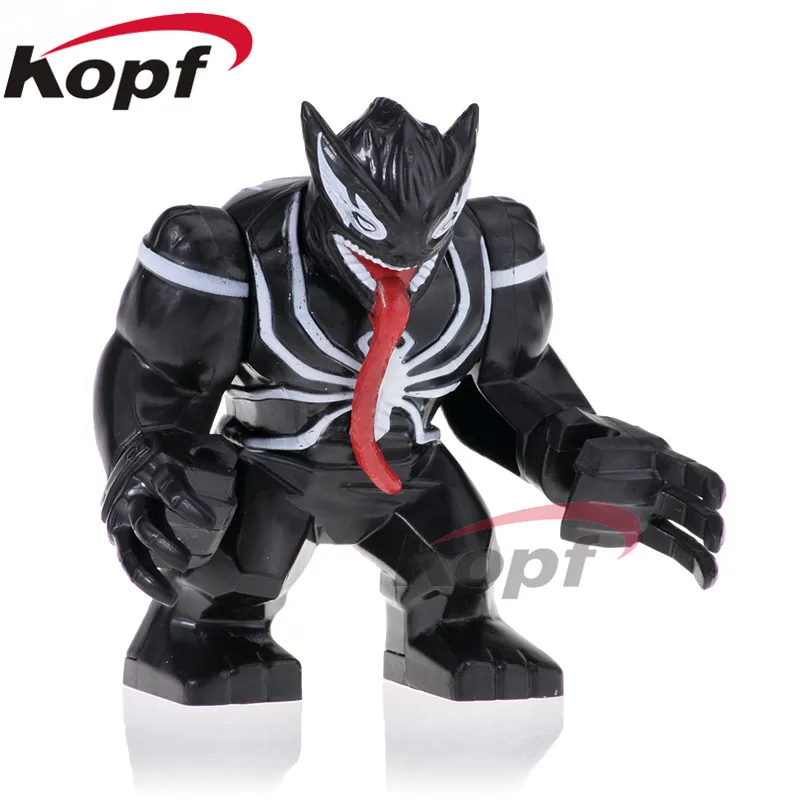 PG1803 20Pcs No Box 20 шт. PG1805 строительные блоки Супер Герои большой размер носорог Веном дикая Росомаха фигурки кирпичи куклы Коллекция игрушки для детей - Color: PG1803 20Pcs No Box