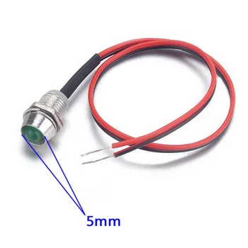 

Metal Indicator Lights Plastic Replacement Pilot Dash Direct replacement 8mm 12V