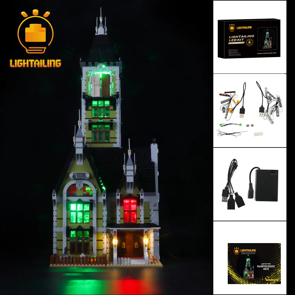 

LIGHTAILING LED Light Kit For 10273 Creator Haunted House Toys Building Blocks Lighting Set Only