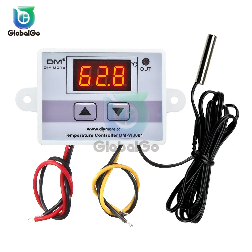 

XH-W3001 W3001 LED Digital Thermoregulator Temperature Tester Smart Thermostat Temperature Sensor Controller Relay Output
