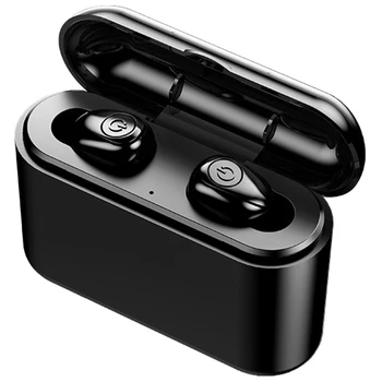 

X8 TWS True Bluetooth Earphone 5D Stereo Wireless Earbuds Mini TWS Waterproof Headfrees with Charging Box 3500MAh Power Bank,Bla