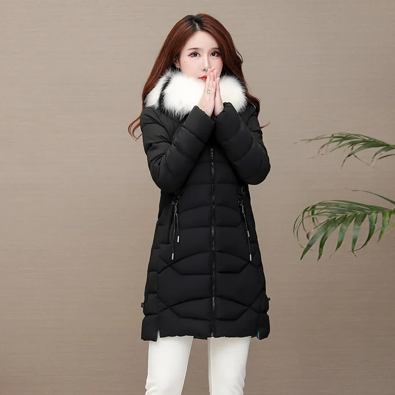 

2019 Winter Coat New Style down Jacket Cotton-padded Clothes Women's Mid-length over-the-Knee Cotton-padded Clothes Women's Kore