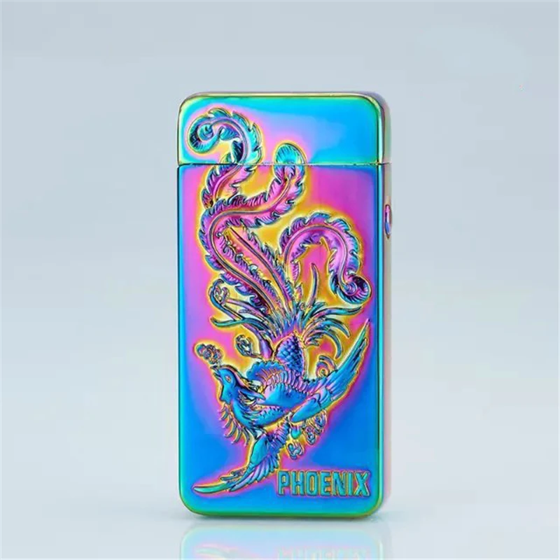 Phoenix1 New Electronic Usb Charging Double Arc Lighter Plasma Eletronic Pulse Lighters Dual ARC Lighters Gadgets for Men or Women - Цвет: Phoenix1