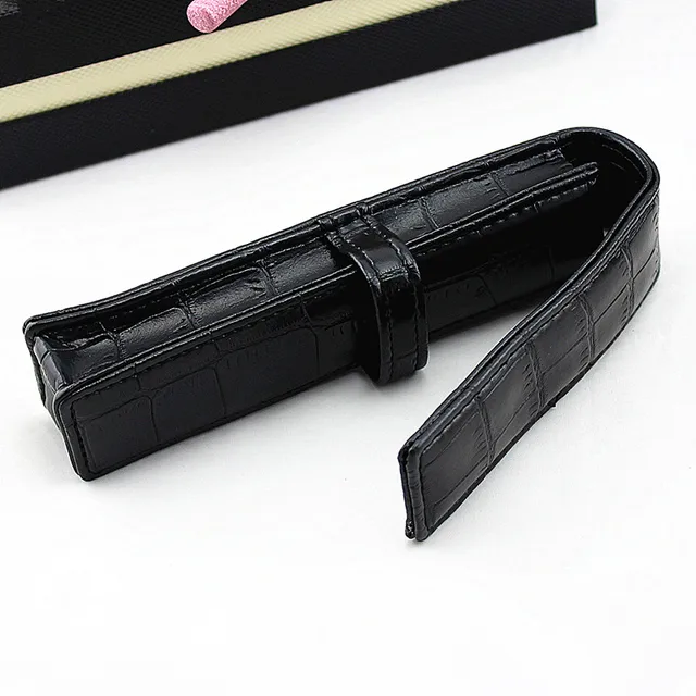 Handmade Vintage Genuine Leather Pen Holder case Luxury Pen Sleeve  Organizer 1/2/3 Slots Pen Pouch Pocket Pencil Storage Bag Vi