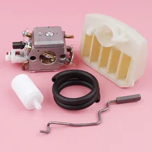 Linha de combustível carburador haste do acelerador para husqvarna 340 345 e 353 350 epa 346xp motosserra peça reposição filtro combustível ar linha kit